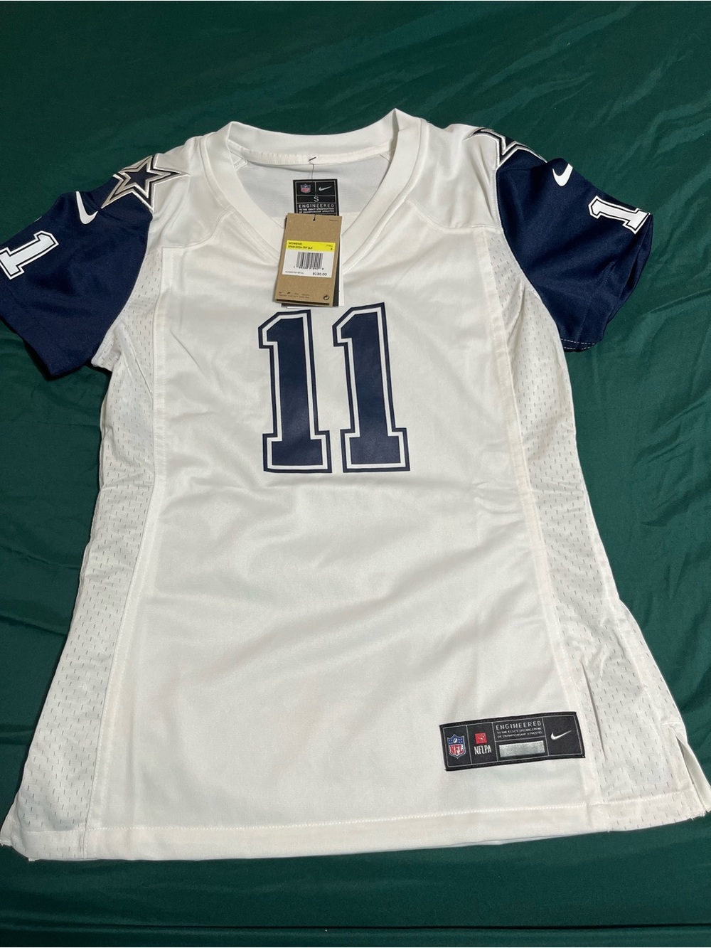 Nike Women's White & Navy Dallas Cowboys #11 Jersey